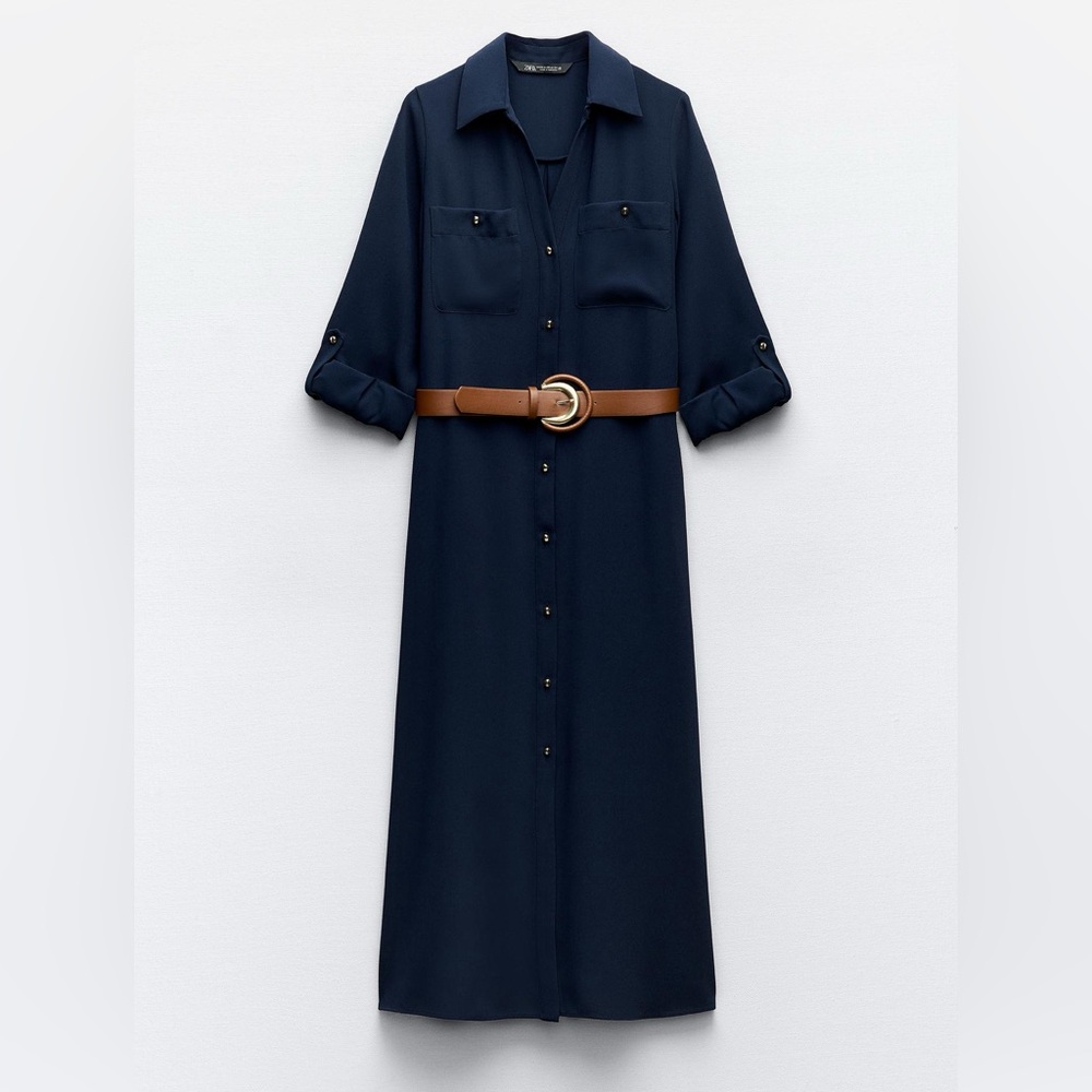 Zara belted dress
